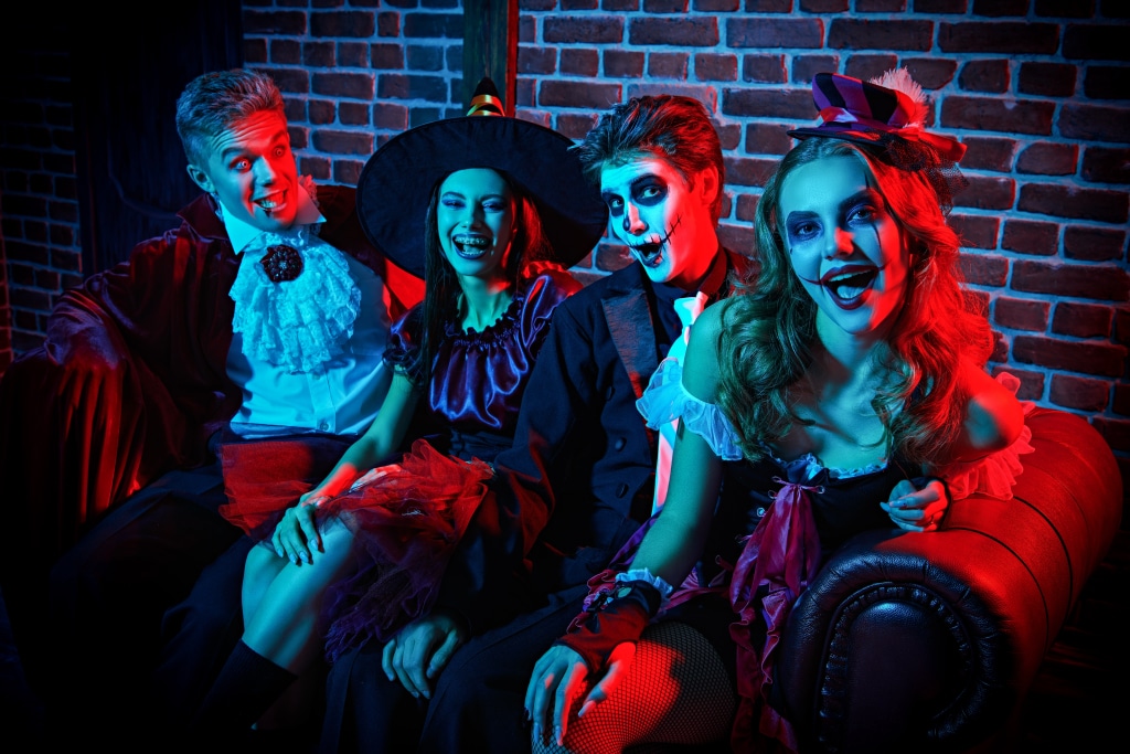 Teens on Halloween